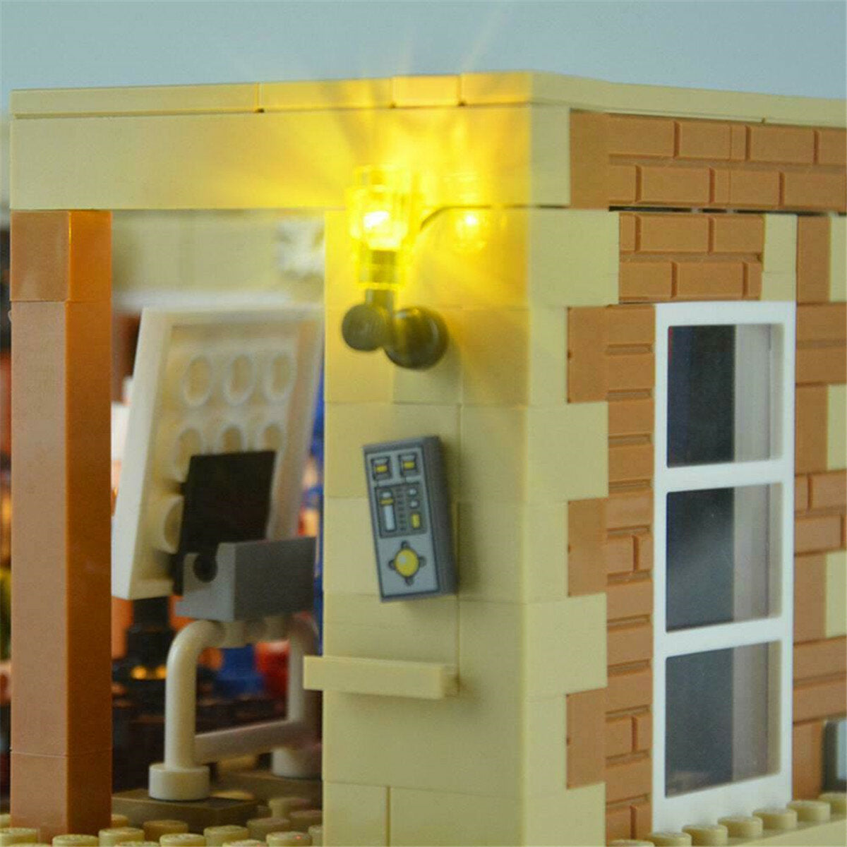 plastic zelfsluitende baksteen dhz led-lichtset voor brick funcreator building dhz house