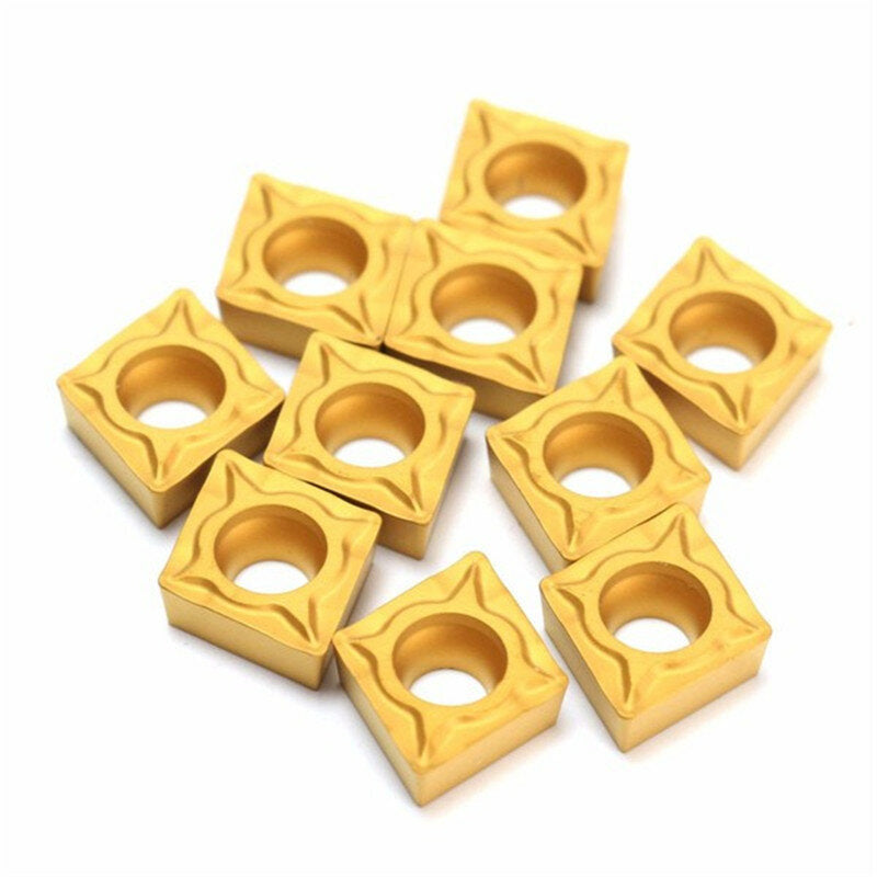 10 stuks ccmt060204-hm ybc251 carbide insert titanium coated carbide cutter