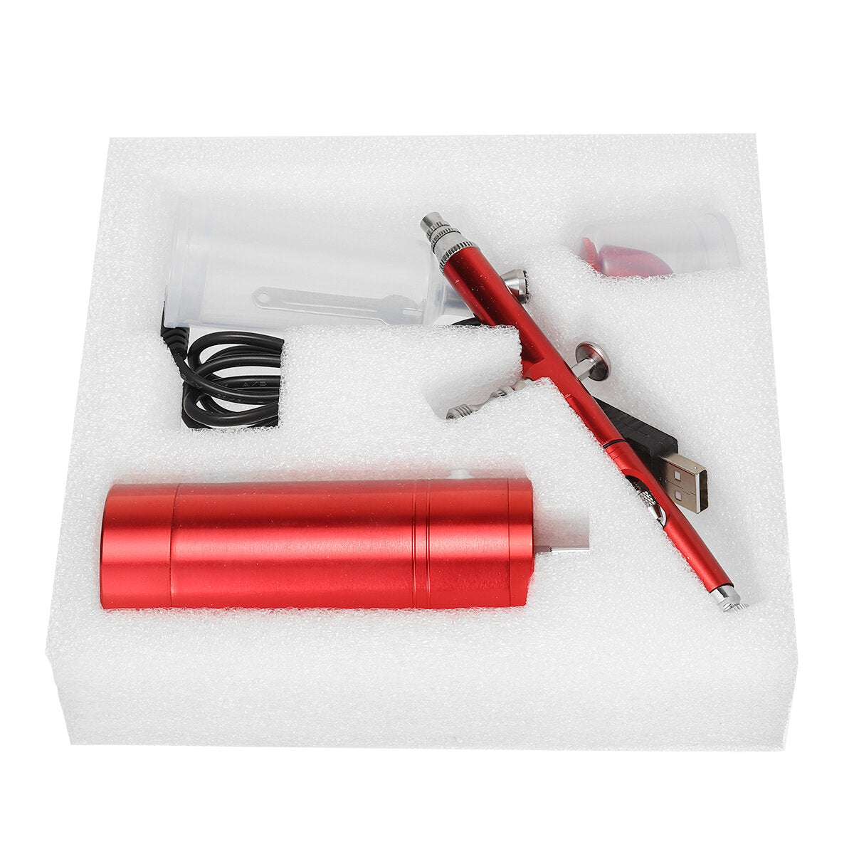 geel/rood/rose goud airbrush luchtpomp set oplaadbare draagbare luchtpomp airbrush tool handheld inkjet