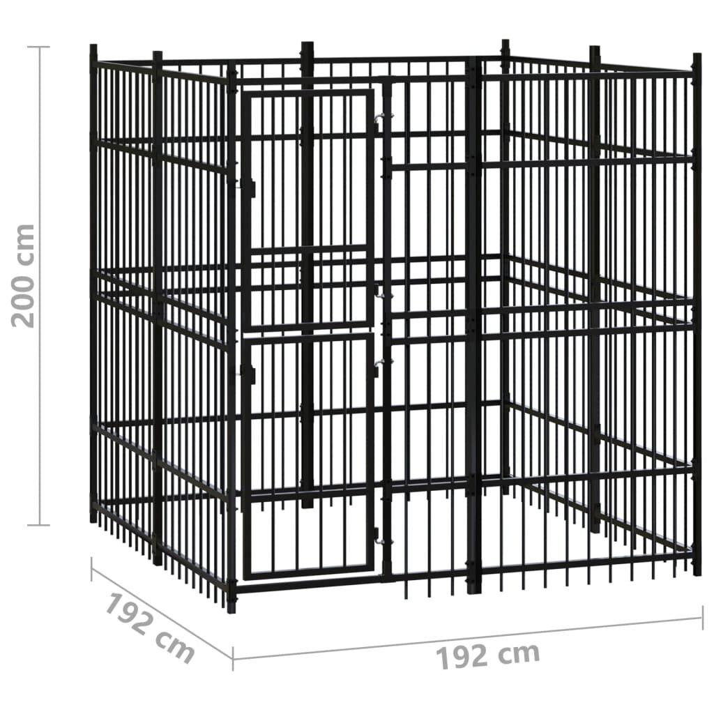 buiten hondenkennel staal 39.7 ft²