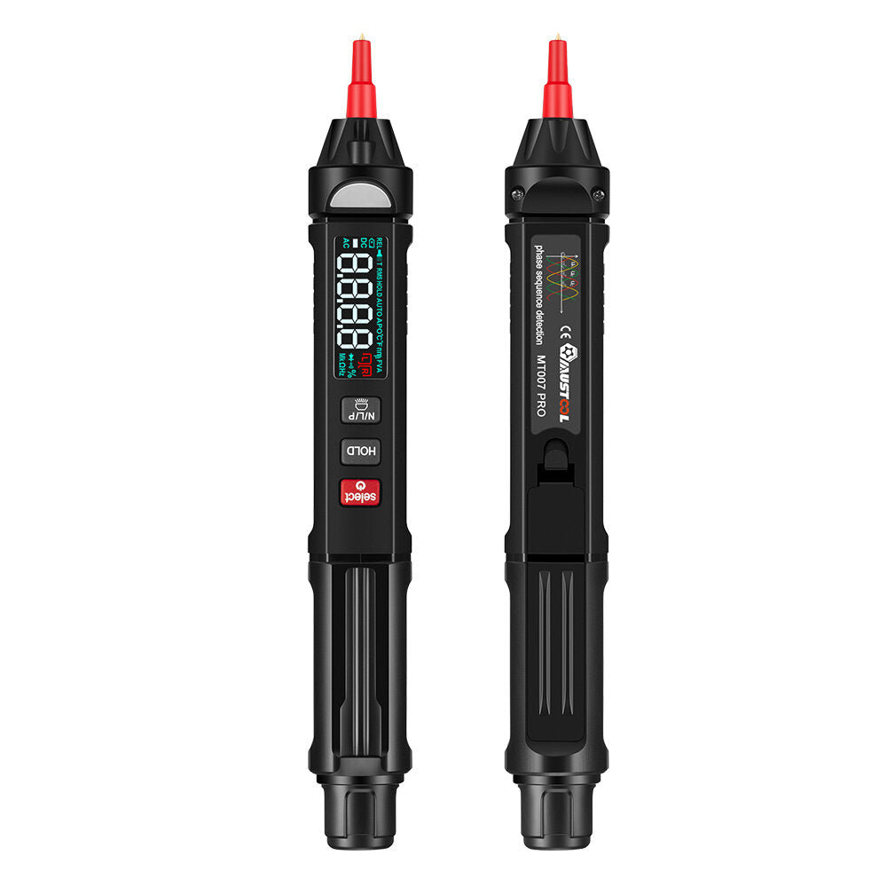 mt007/mt007 pro/mt007 pro-en true rms digitale multimeter + spanningstestpen + fasevolgordemeter 3 in 1 kleurenscherm spraakuitzending