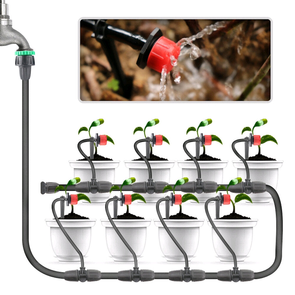 micro drip irrigation set dhz garden irrigation spray automatisch sproeislangsysteem met verstelbare druppelaar