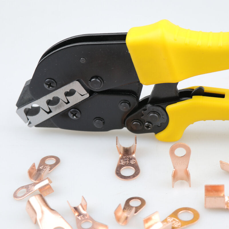 ye-20100 + 100 stuks set krimptang gereedschap draad lug u type terminal crimper tang set kabelklem tool
