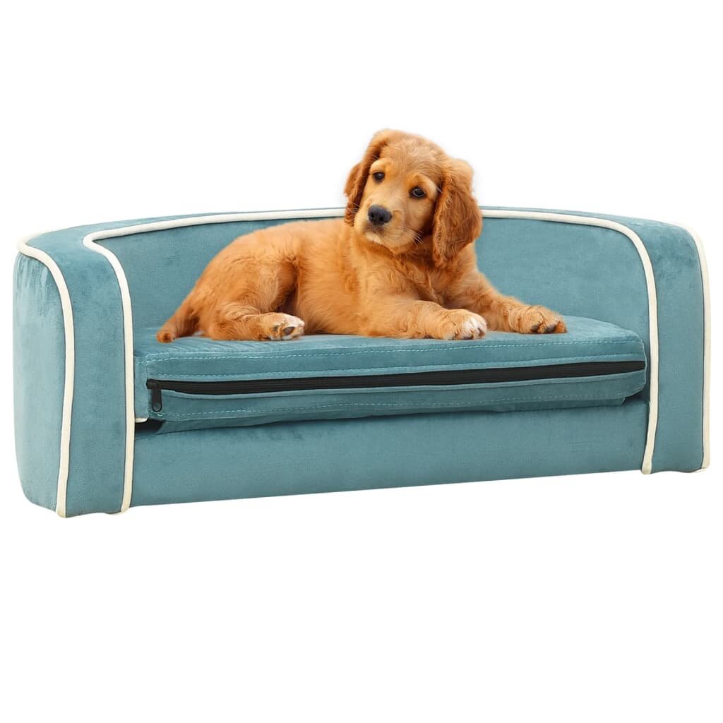hondensofa opvouwbaar 73x67x26 cm pluche turquoise