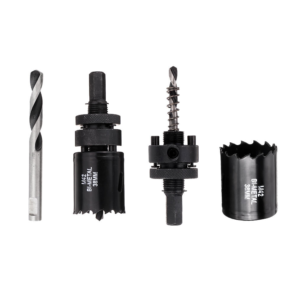 m42 hss bi-metal hole saw cutter boorgereedschap arbor pilot drill voor aluminium iron wood