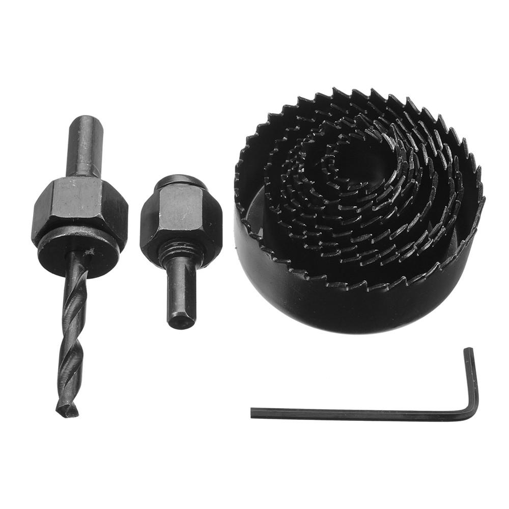 11 stuks forstner boor set scharnier gat cutter voor houtbewerking gipsplaat high-speed staal houtbewerking set