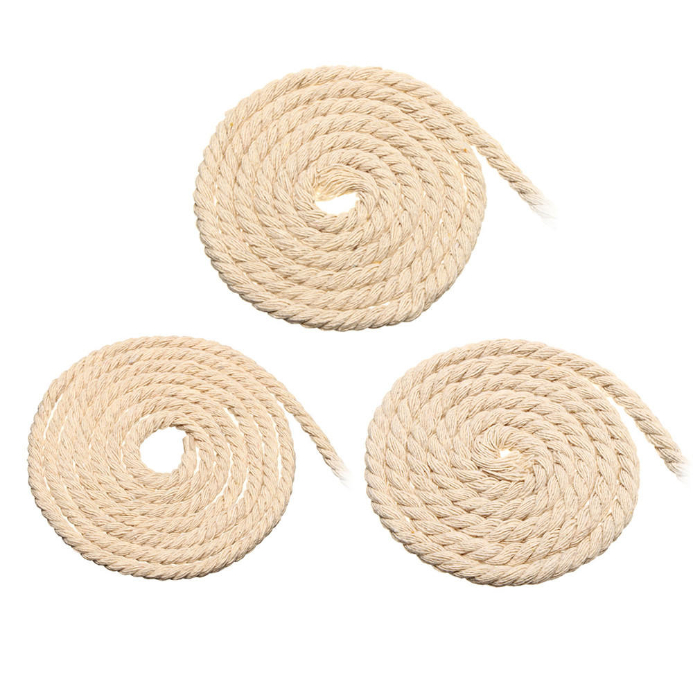 4/5/6mm macrame touw natuurlijke beige katoen twisted cord string dhz sieraden armband craft