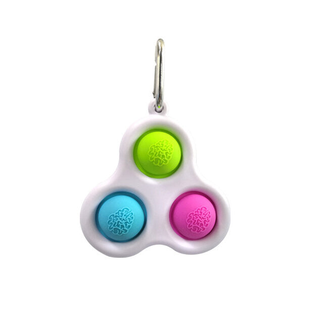 mini simple dimple sensorisch mini sensorisch fidget ontspanning stress relief anti-angst autisme hand edc gadget voor kinderen tiener volwassen push pop bubble sleutelhanger