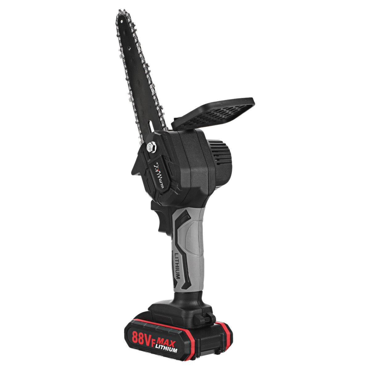 6 inch draagbare elektrische snoeizaag oplaadbare eenhands houtbewerking elektrische kettingzagen w/1/2 batterij