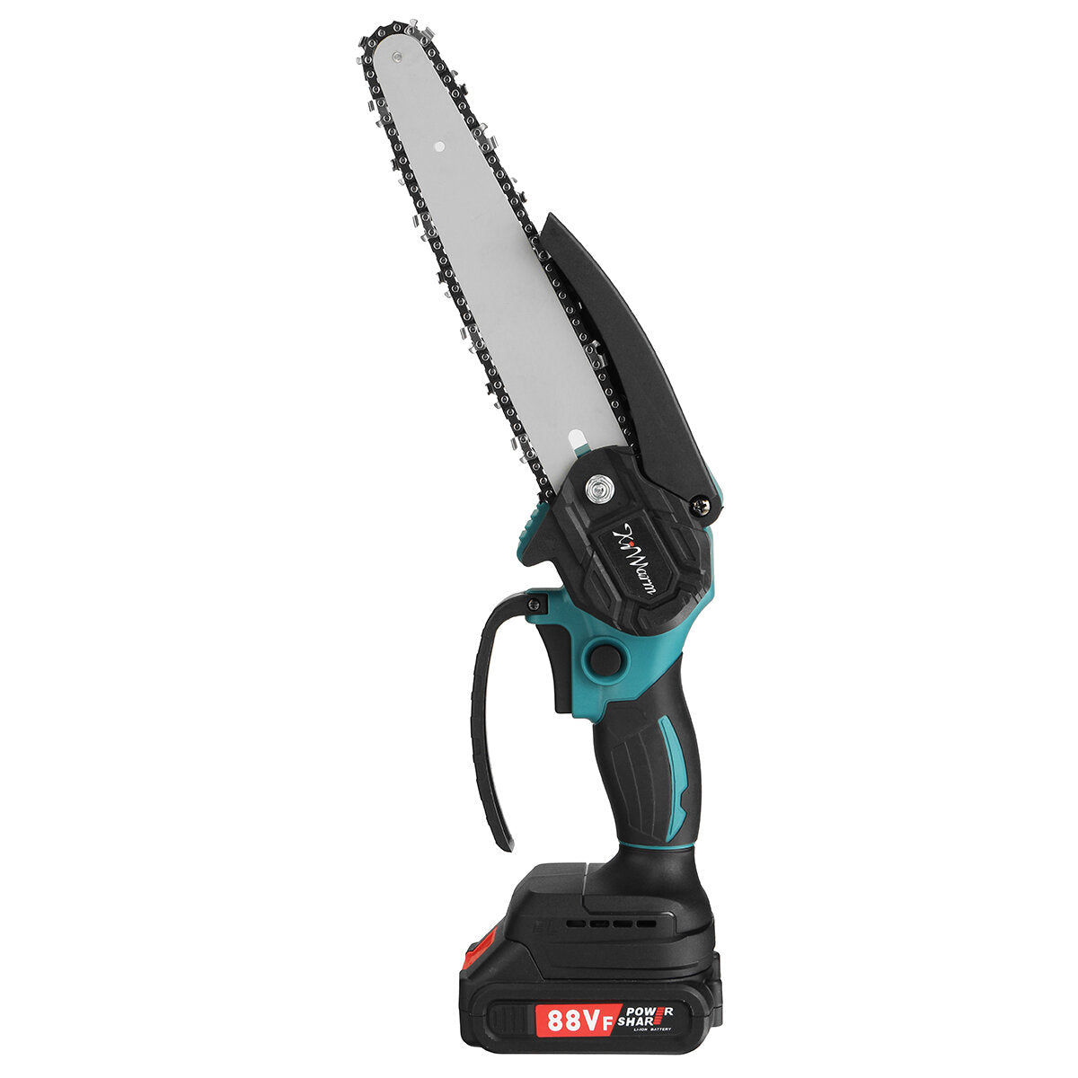 kiwarm 88vf 8-inch borstelloze draagbare elektrische zaag snoeikettingzaag oplaadbare houtbewerking elektrisch gereedschap houtsnijder met 1/2 batterij eu/us-stekker