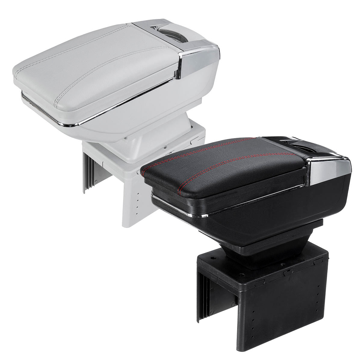 50 * 19 * 22cm universele armleuning autoarmsteun middenconsole draaibare pu lederen opbergdoos