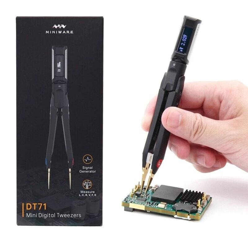 dt71 digitale mini pincet smd tester draagbare lcr meter diode weerstand condensator multimeter frequentie signaal generator