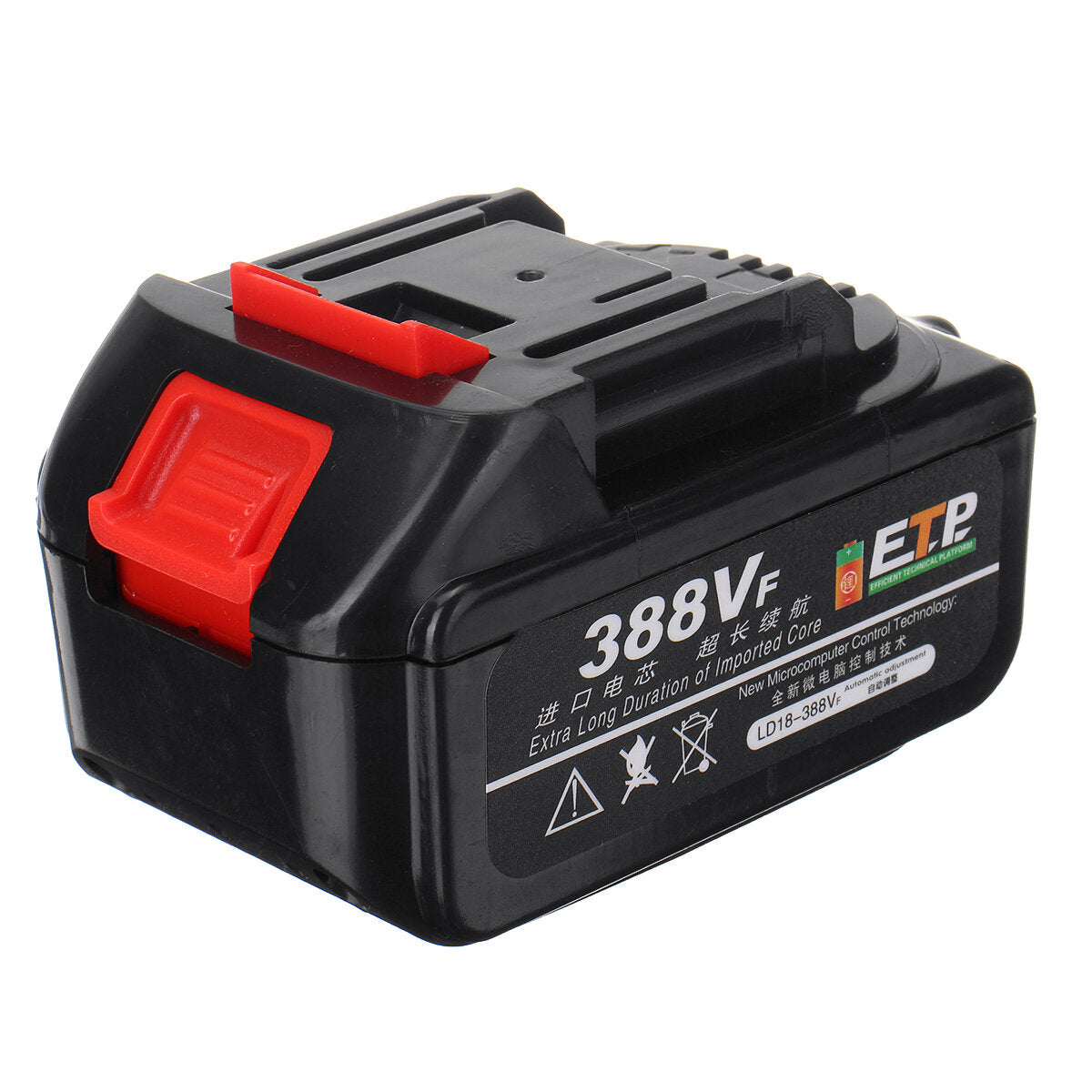 388vf 520n.m borstelloze elektrische draadloze slagmoersleutel 1/2 inch boor driver power tool voor thuis voor makita 18v batterij