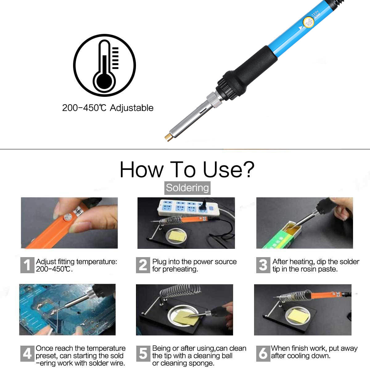 60 stuks 60w houtgestookte pen set tips stencil soldeerbout gereedschap pyrography ambachten kit