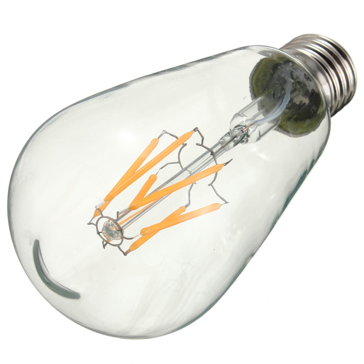 ac85-265v niet-dimbare warm wit 480lm e27 st64 6w led cob gloeilamp voor indoor home