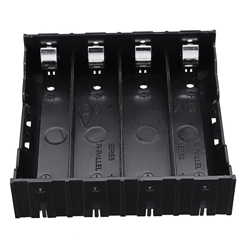 4 slots 18650 batterijhouder plastic behuizing opbergdoos voor 4 * 3.7v 18650 lithiumbatterij met 8-pins