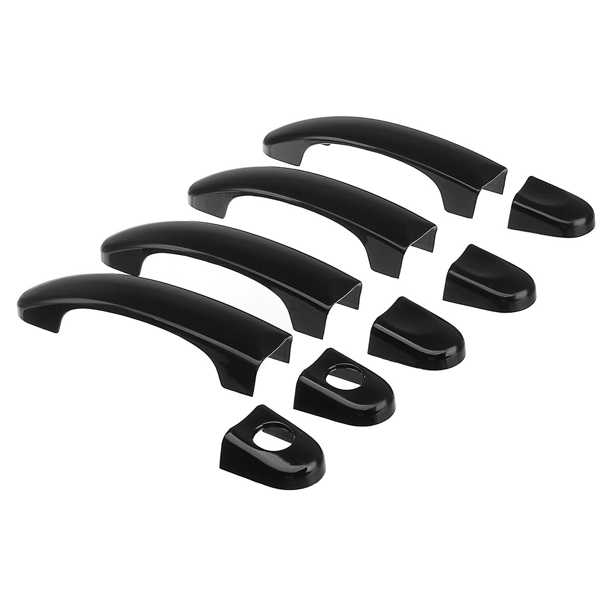 9 stuks gloss black abs deurgreep covers set voor vw transporter t5 t6 caddy van