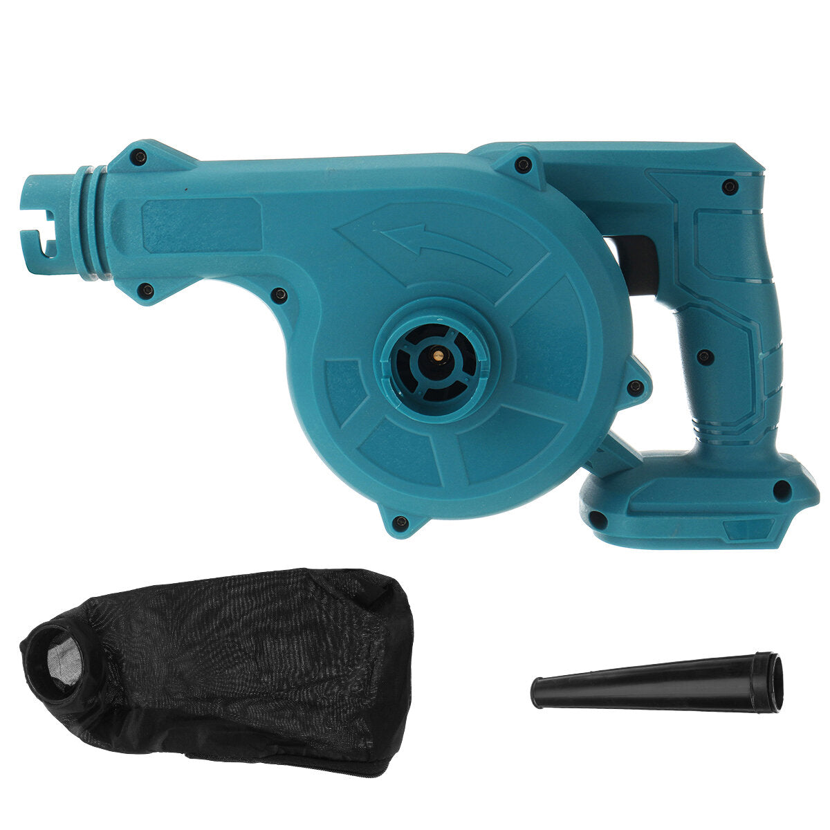18v draadloze elektrische luchtblazer stofzuiger zuig blower tool voor makita 18v li-ion batterij