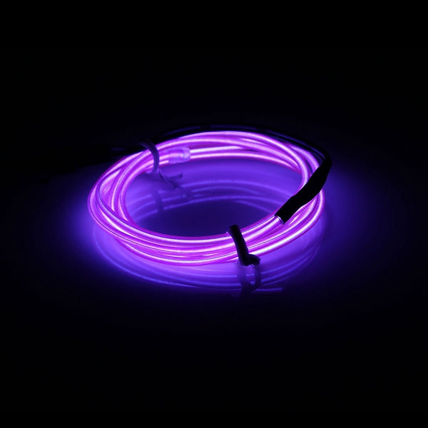 1m el led flexibel soft buisdraad neon glow car strip strip light kerst decor dc 12v