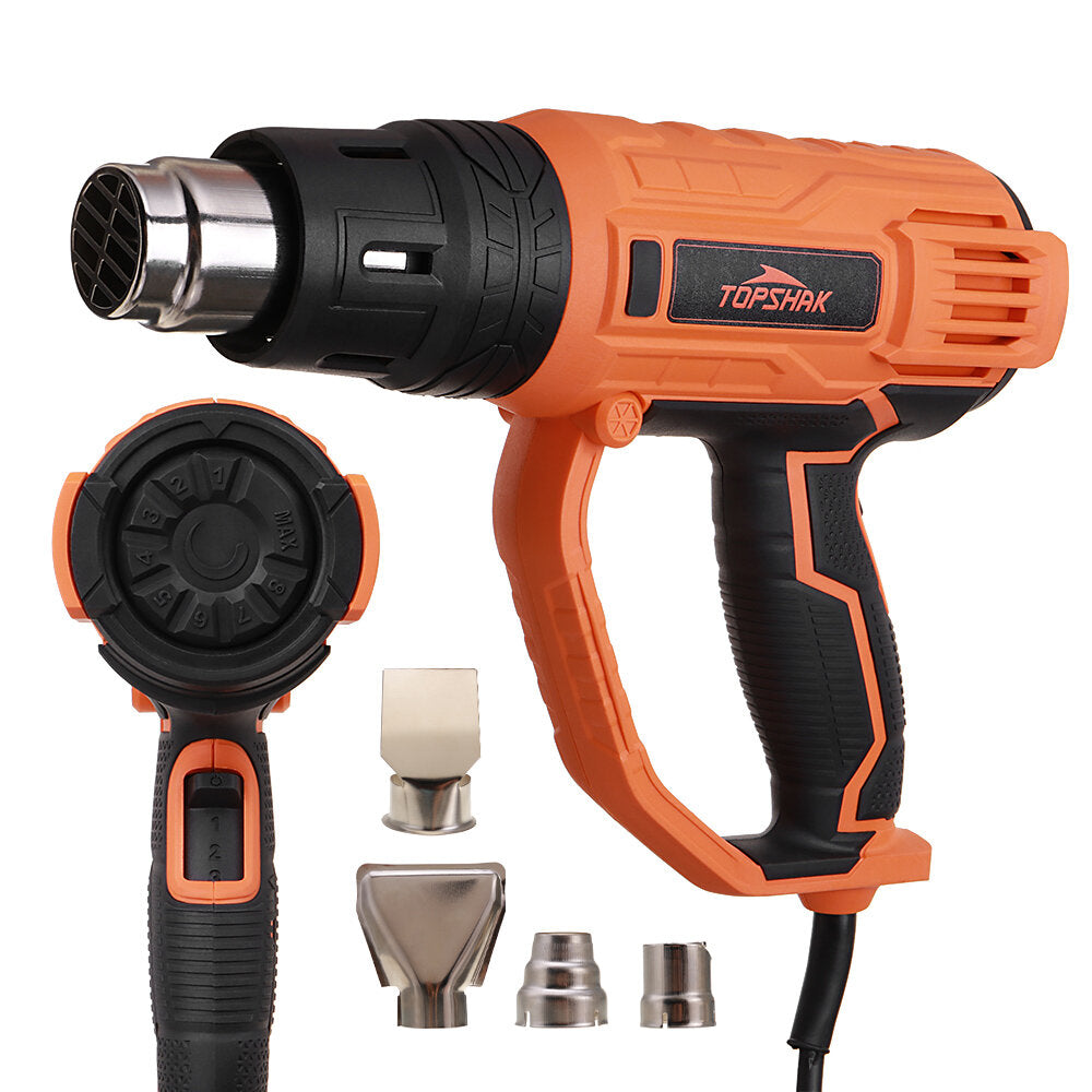 ts-hg1 2000w heteluchtpistolen 8 niveaus temperatuur 3 standen warmtepistolenset met 4 spuitmonden voor het verwijderen van verf verwijderen van verroeste bouten krimpende pvc