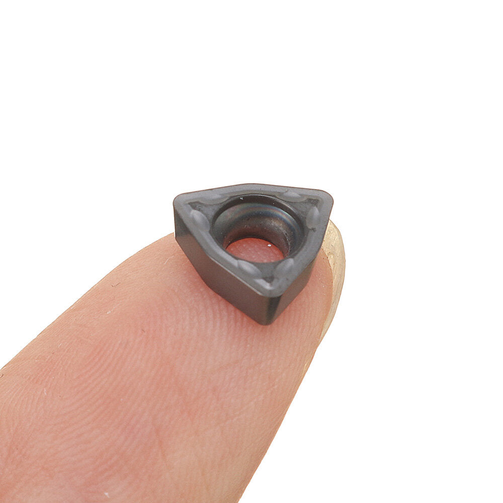 veisja 10 stuks carbide vierkant of driehoek blade u-vormige diepgat boor blade gewelddadige boor blade voor draaibank
