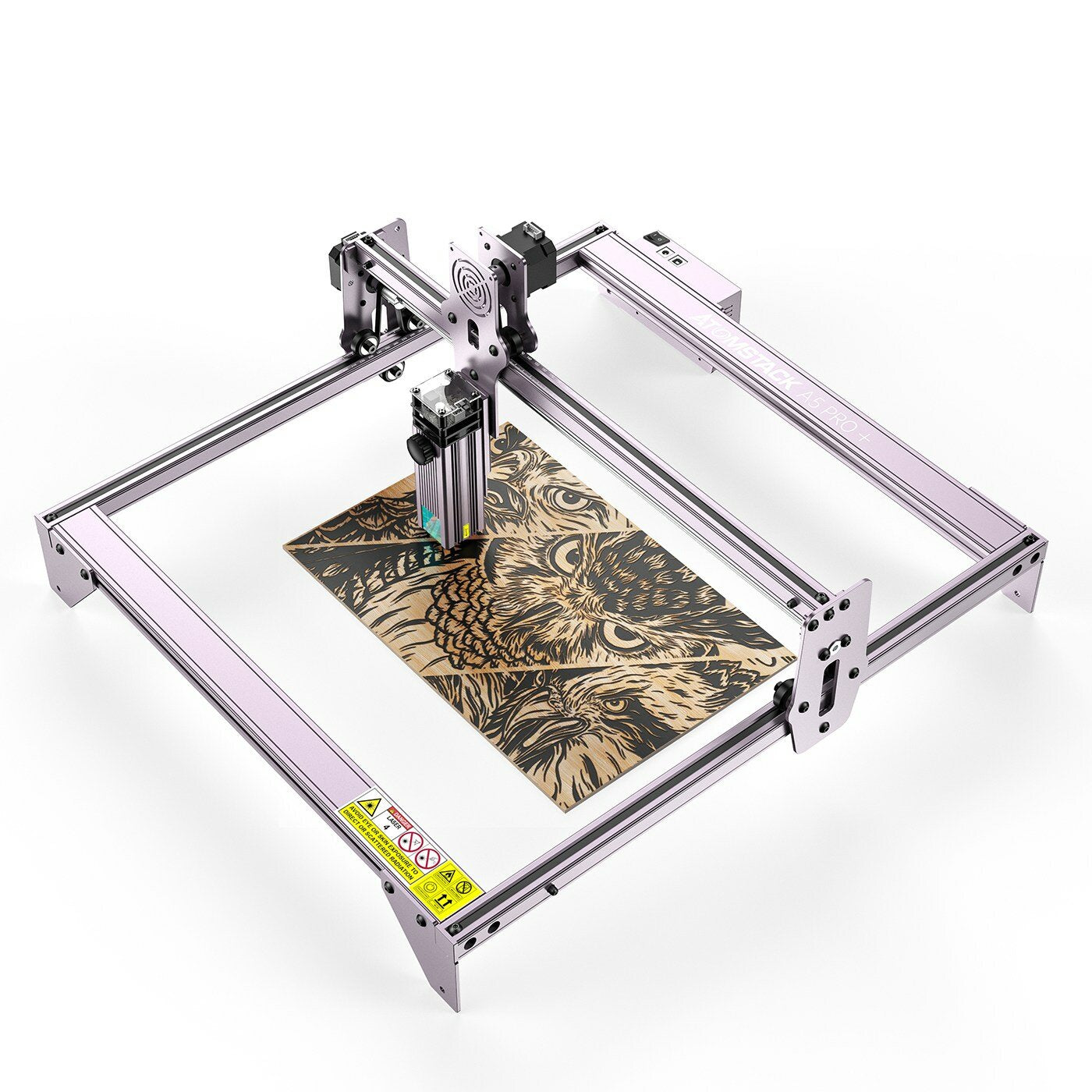 new atomstack a5 pro+ upgraded laser engraving machine wood cutting design desktop dhz laser engraver new eye protection design ultra-fine laser focal area