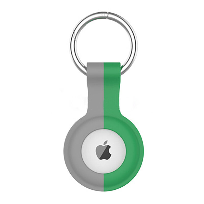 voor apple airtags beschermhoes mouw schokbestendig anti-kras anti-val beschermhoes shell met sleutelhanger