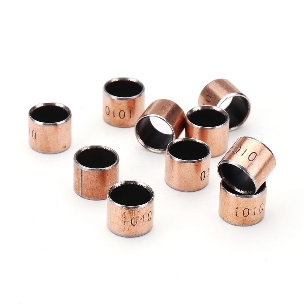 10 stuks 10x12x10mm kogellagerbus koperlegering lagerbus: