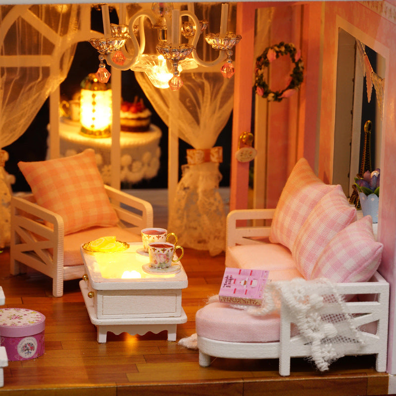 Cuteroom Dollhouse Kits, DIY Wooden Dolls House Handcraft Miniature Kit- Caravan of Time Travel Model & Furniture Cuteroom Dollhouse Kits, DIY Wooden Dolls House Handcraft Miniature Kit- Caravan of Time Travel Model & Furniture