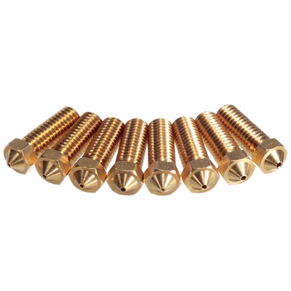 4 maat messing mondstuk 3.0mm/1.75mm abs/pla filament extruder mondstuk voor 3d printer
