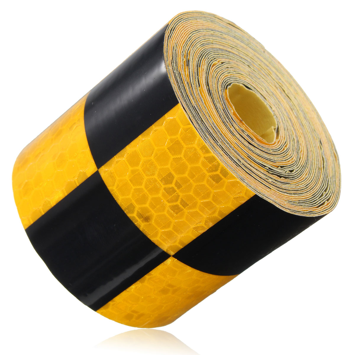 5m x 50mm stripe veiligheid reflectieve zelfklevende waarschuwing tape sticker