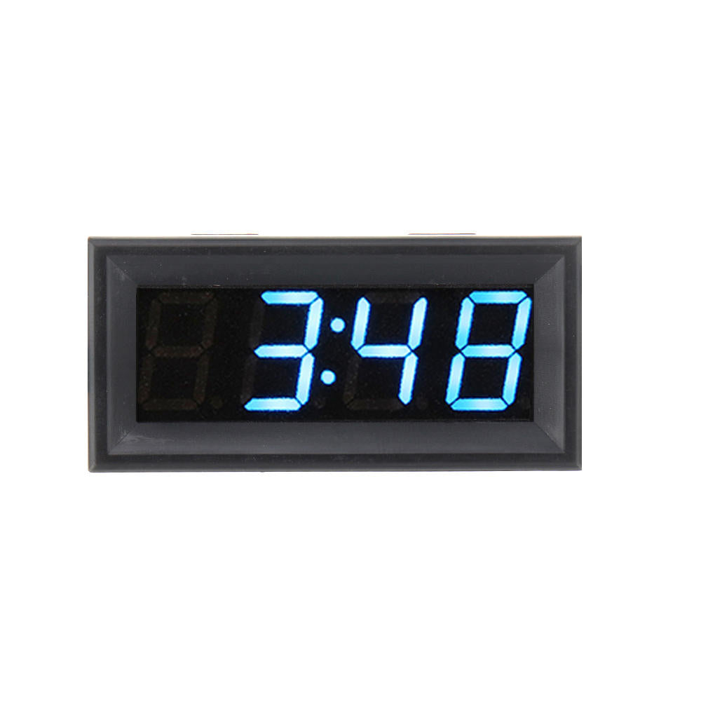 0.56 inch 200v 3-in-1 tijd + temperatuur + voltage display met ntc dc7-30v voltmeter zwart horloge klok digitale tube