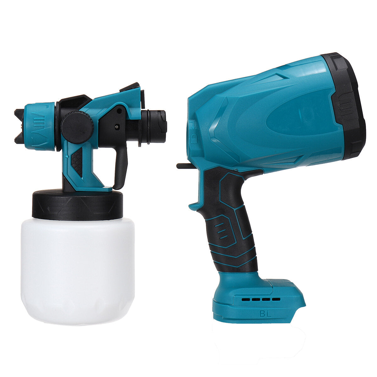 800ml rood/blauw zuigtype draadloze verfspuit elektrisch verf houtbewerking spuitpistool