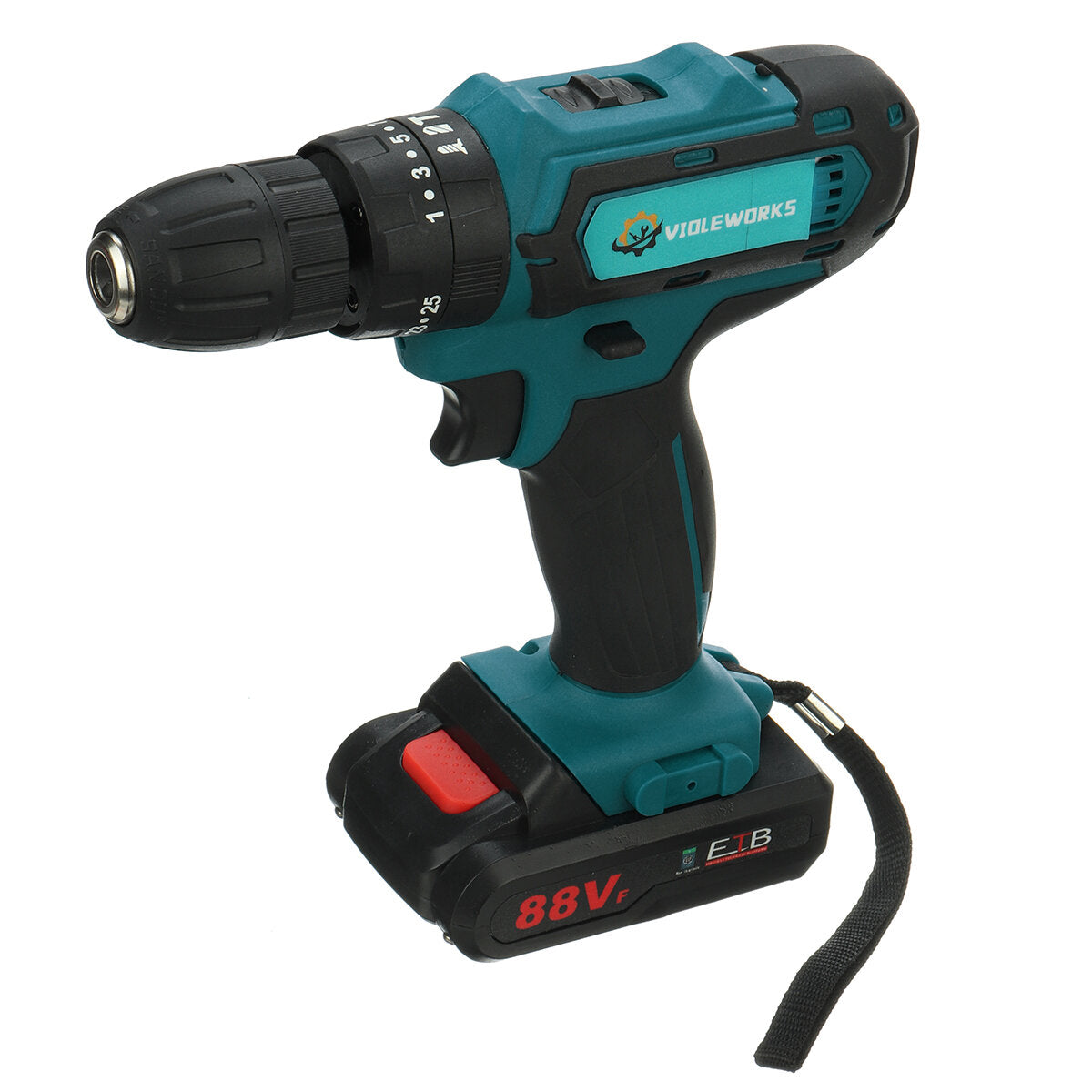 boormachines met 2 snelheden 6000 mah accuboormachine 3 in 1 elektrische schroevendraaier hammer boormachine met 2 stuks batterijen