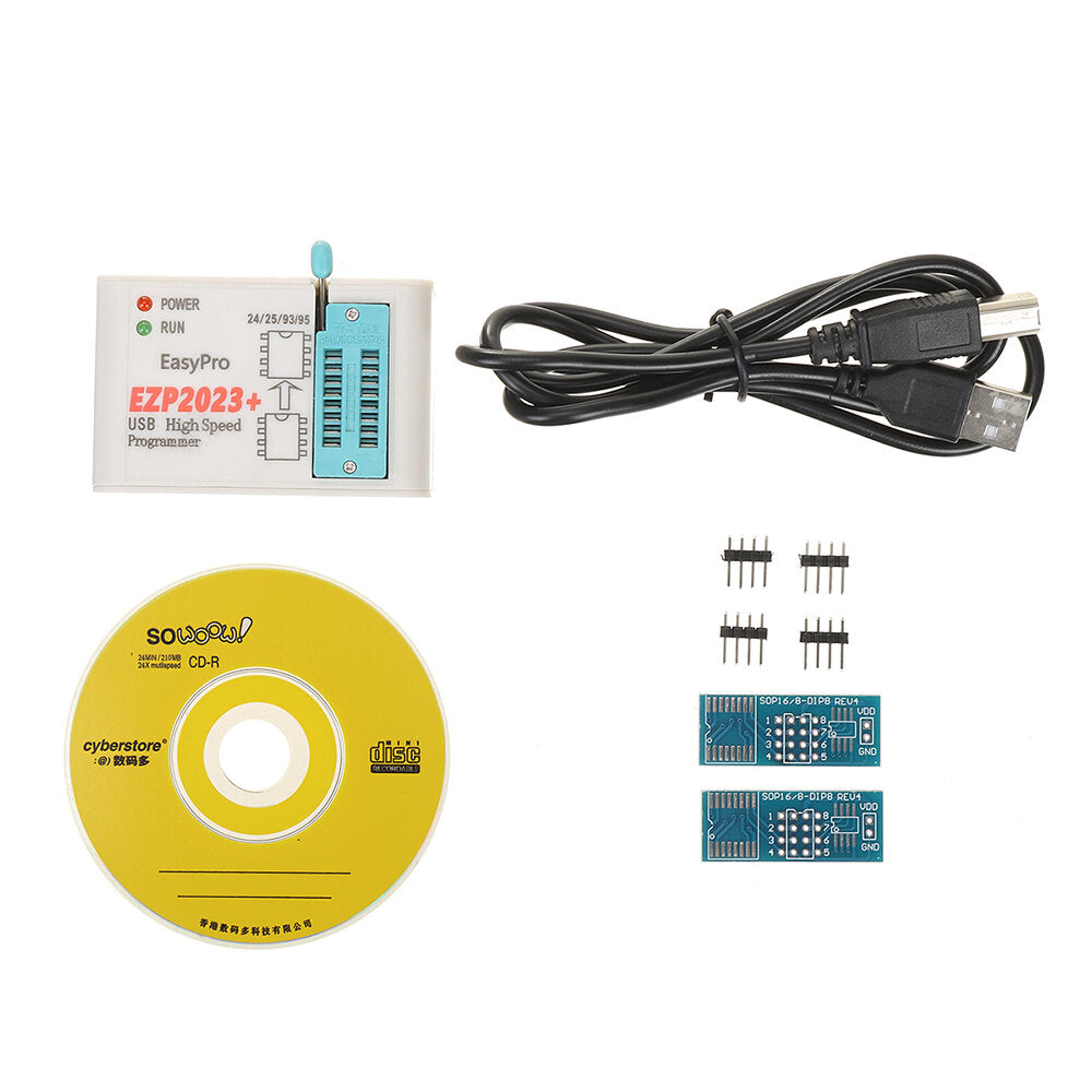 ezp2023+ snelle spi flash-programmeur 24/25/93 bios 25t80 burning offline reset kit