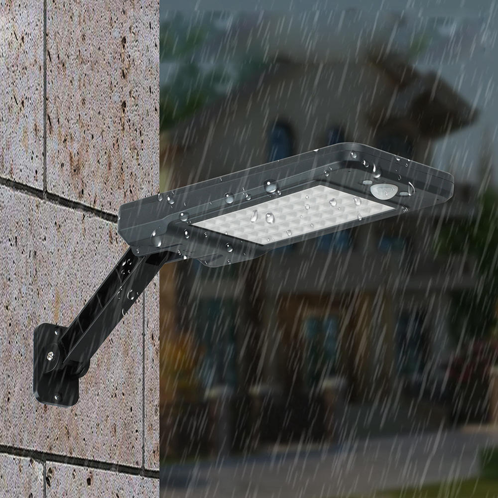 60 led-afstandsbediening solar pir bewegingssensor straatverlichting waterdichte tuinverlichting voor buiten tuinverlichting 3 verlichtingsmodi
