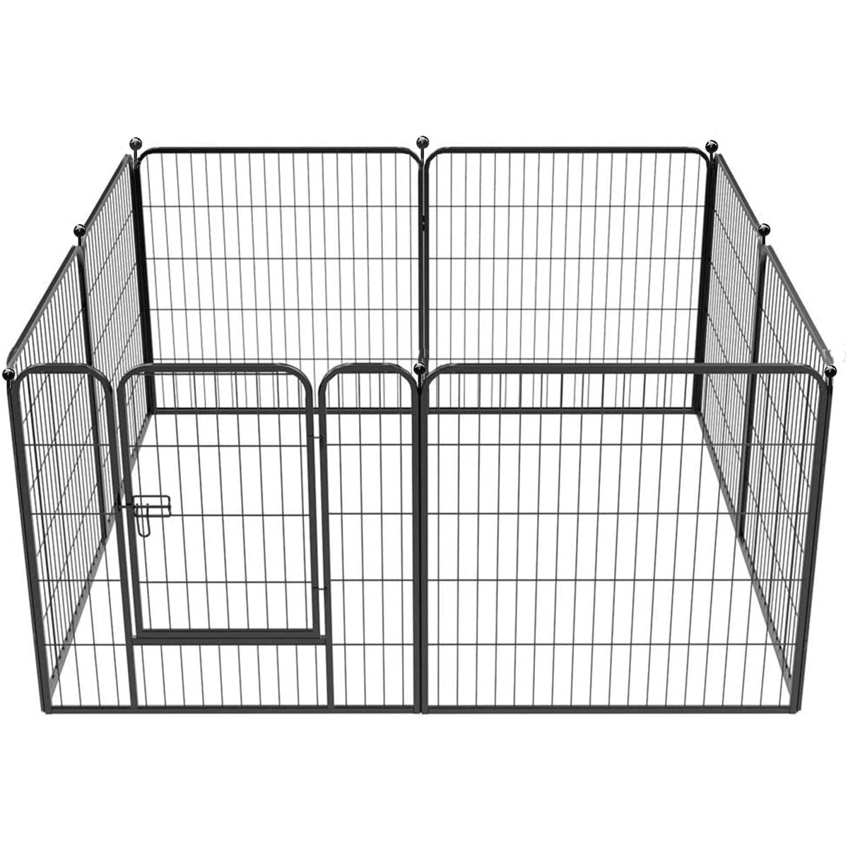 pawgiant hondenpen 8 panelen 40 hoogte rv hondenomheining buitenboxen oefenpen voor honden metalen beschermen ontwerppalen opvouwbare barrière met deur