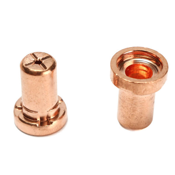 60 stuks verbruiksartikelen verlengde lange tip elektroden en nozzles voor pt31 lg40 40a air plasma cutter