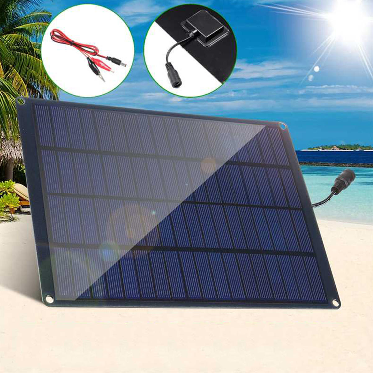 5.5w 12v duurzaamheid waterdicht monokristallijn silicium zonnepaneel voor outdoor fietsen/wandelen/camping/reizen