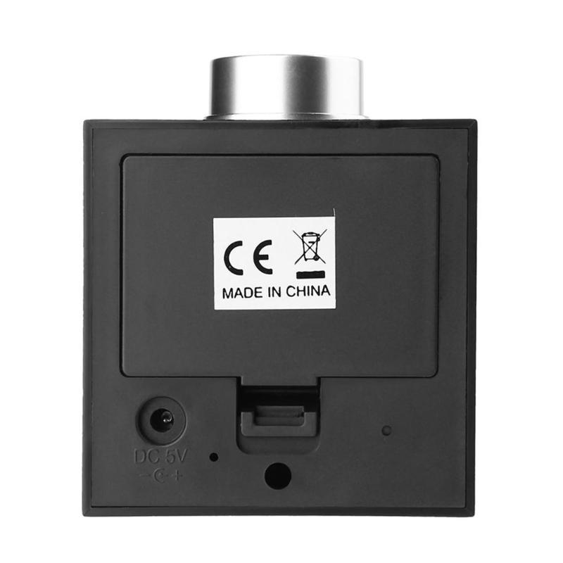 ts-t13 houten korrel led knop digitale elektronische creatieve thermometer hygrometer usb opladen temperatuur en vochtigheid meet