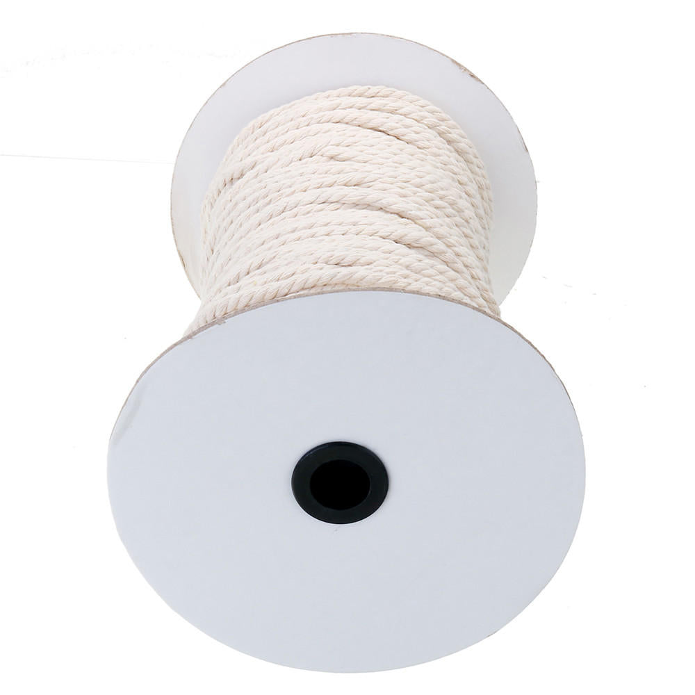 3/4/5/6mm natuurlijke witte gevlochten draad katoen twisted cord touw dhz craft macrame string