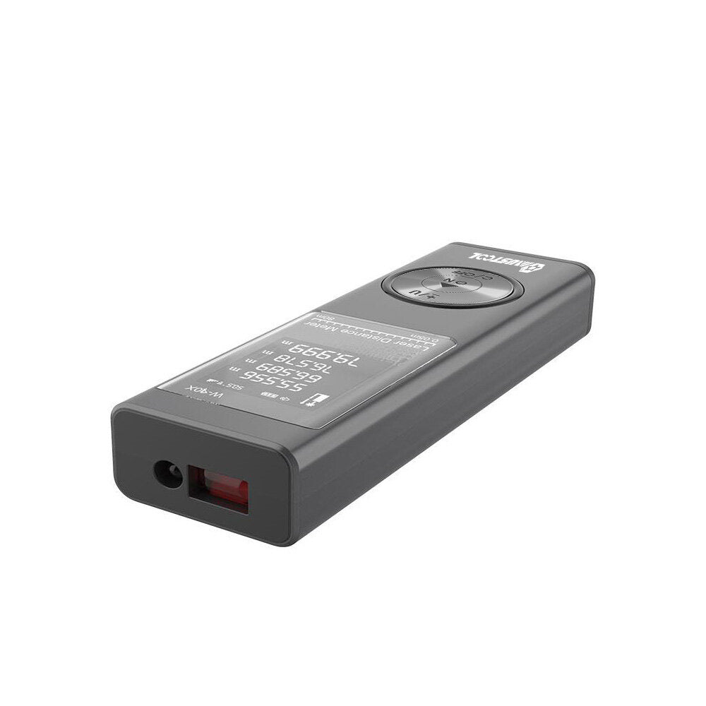 40 m digitale mini-laserafstandsmeter met elektronische hoeksensor m/in/ft-eenheid schakelen usb-opladen pythagoras-modus afstand oppervlaktevolume meten laserafstandsmeter
