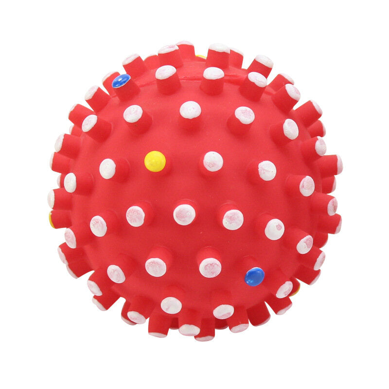 milieu pvc huisdier speelgoed bal willekeurige kleuren interne geluid air bag helpen tanden grinden bevorderen relatie met huisdieren