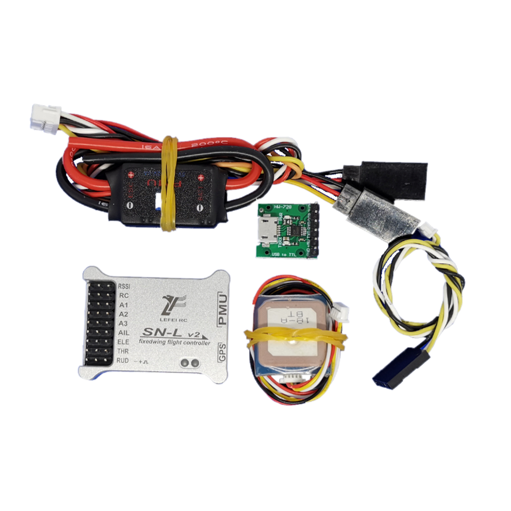 afpv sn-l v2 uil fpv vluchtcontroller hd osd met pmu m8 gps module voor rc vliegtuig fixed-wing model