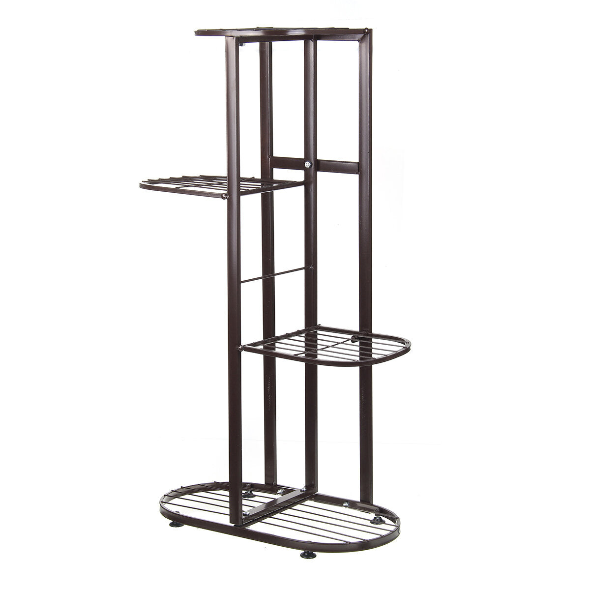 4 banden metalen plantenstandaard display plank huis tuin ornamenten binnen / buiten
