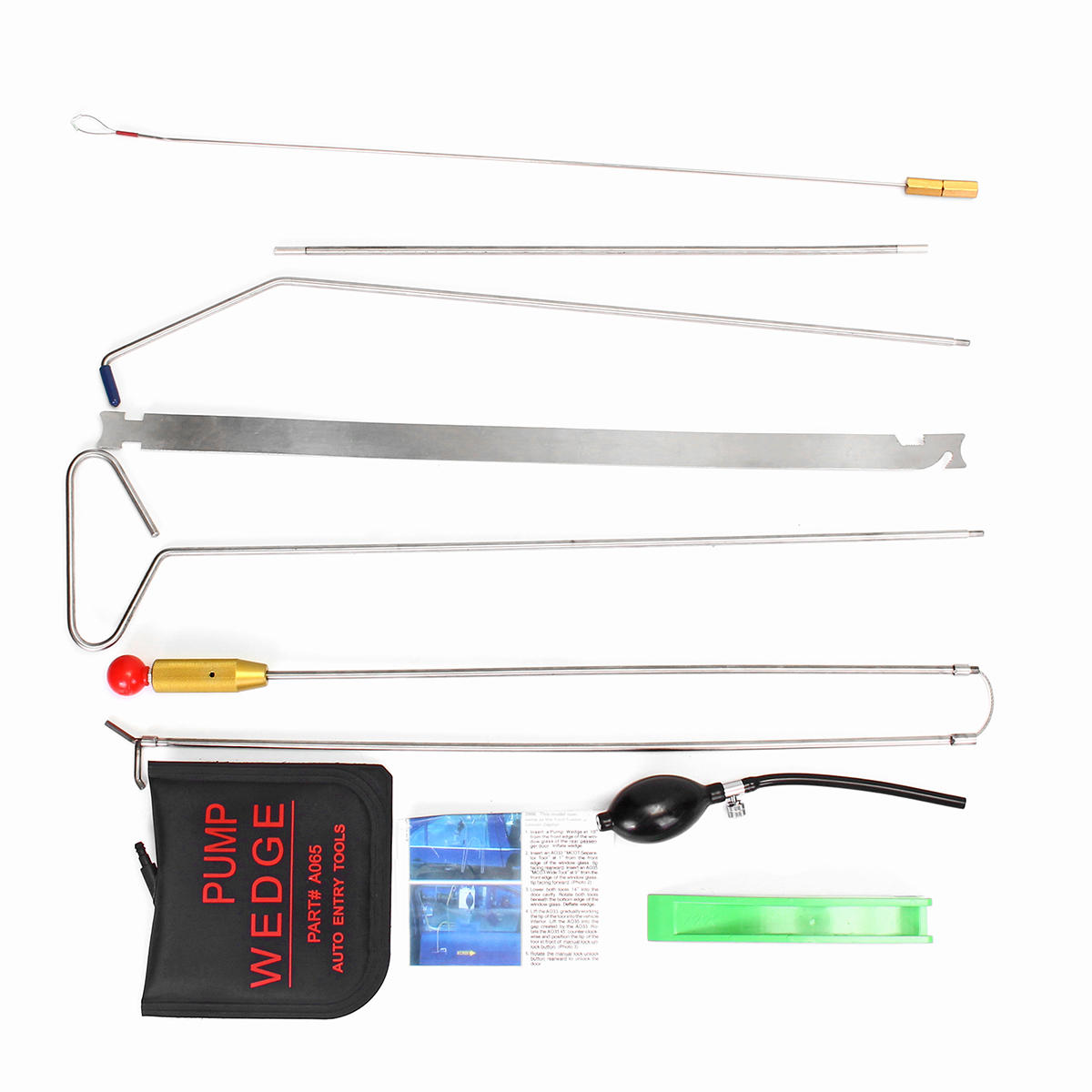 9 stuks universele autodeursleutel verloren lock out emergency open unlock tool beveiliging lock luchtpomp