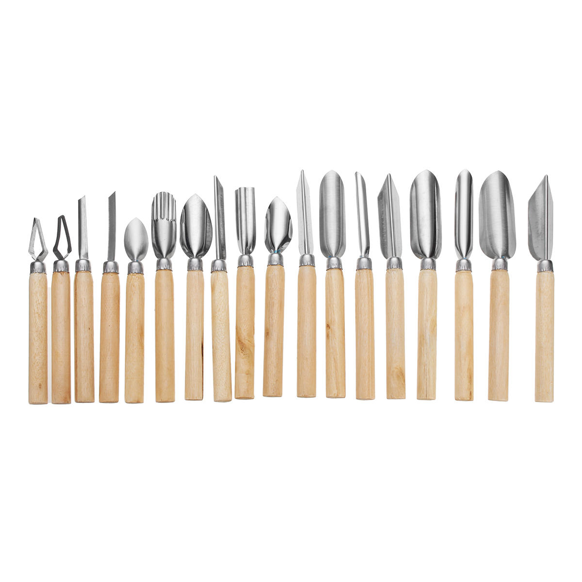 80 stuks draagbare snijgereedschap groentevoedsel fruit houten doos carving cutter set: