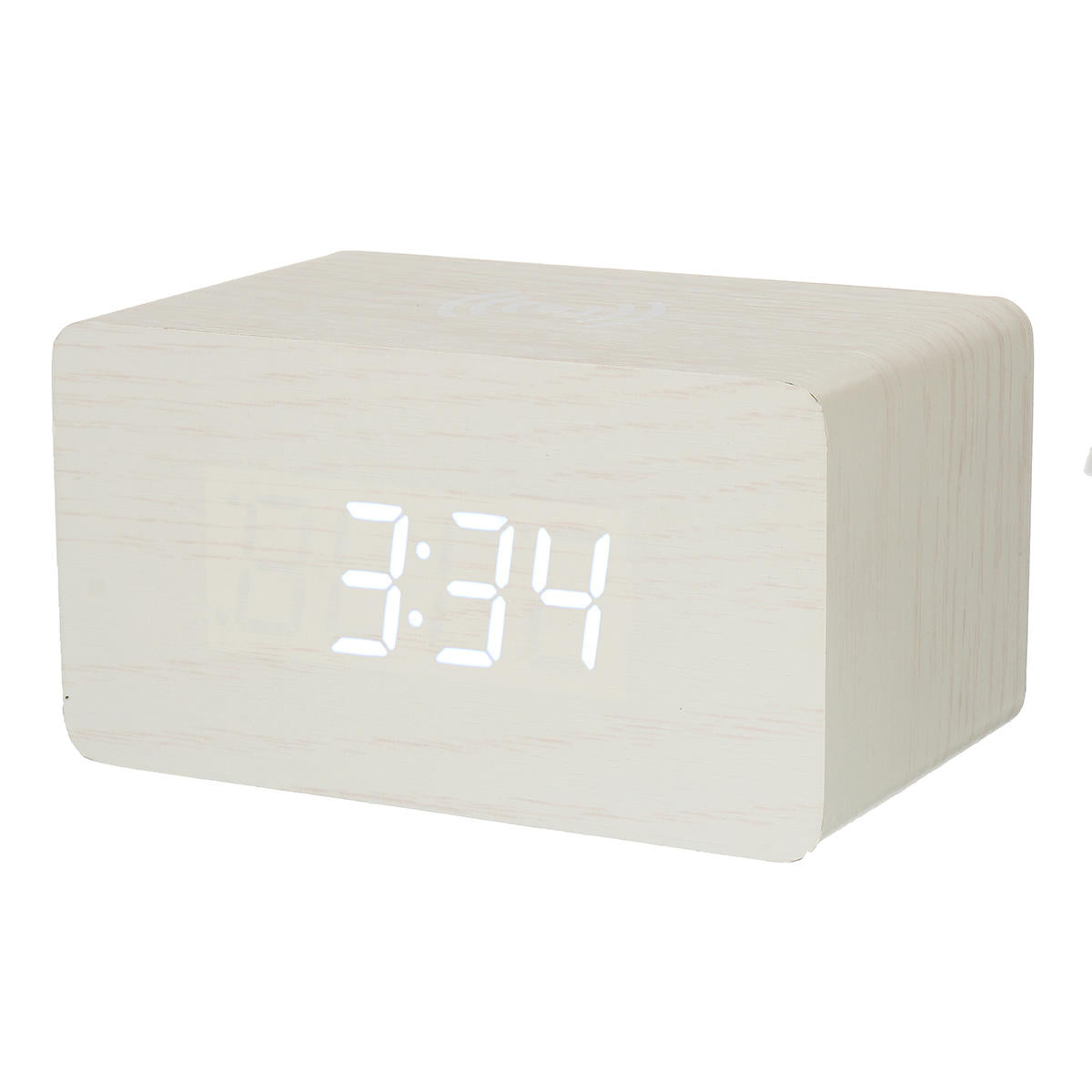 digitale thermometer led-bureauwekker met draadloze oplader voor telefoon