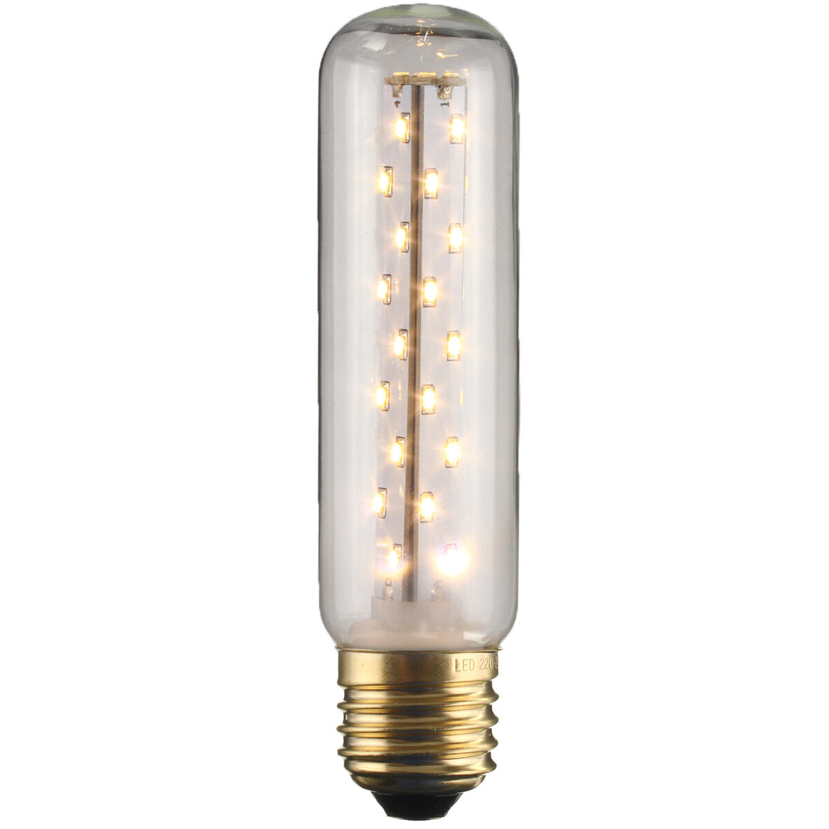 kingso e27 3w t25 led vintage licht retro edison stijl schroef buislamp warm wit 2300k 220v