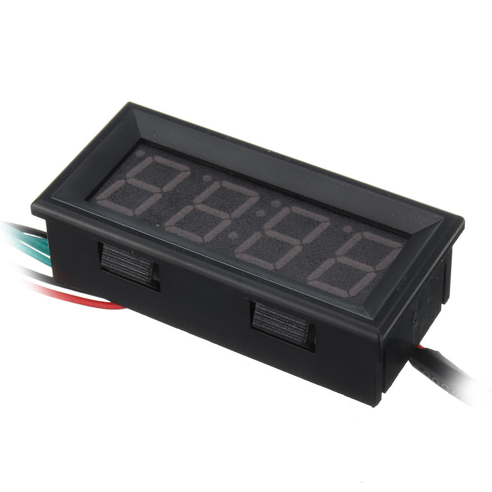 0.56 inch 200v 3-in-1 tijd + temperatuur + voltage display met ntc dc7-30v voltmeter zwart horloge klok digitale tube